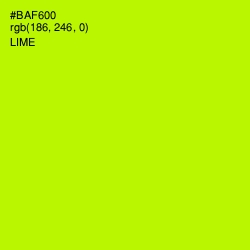 #BAF600 - Lime Color Image