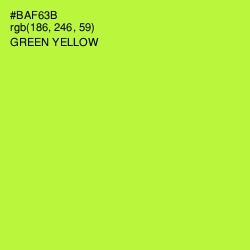 #BAF63B - Green Yellow Color Image