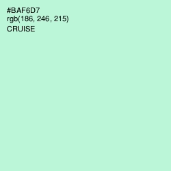 #BAF6D7 - Cruise Color Image