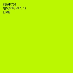 #BAF701 - Lime Color Image