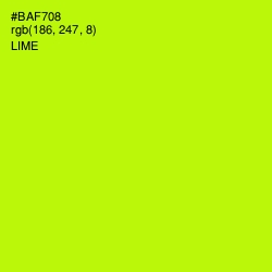 #BAF708 - Lime Color Image