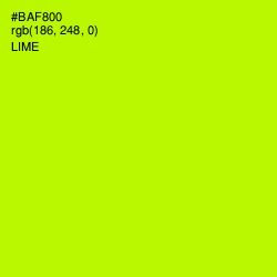 #BAF800 - Lime Color Image