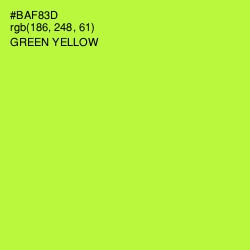 #BAF83D - Green Yellow Color Image