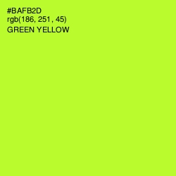 #BAFB2D - Green Yellow Color Image