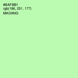 #BAFBB1 - Madang Color Image