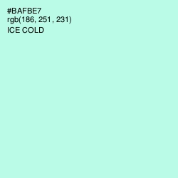 #BAFBE7 - Ice Cold Color Image