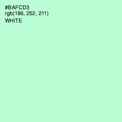 #BAFCD3 - Magic Mint Color Image