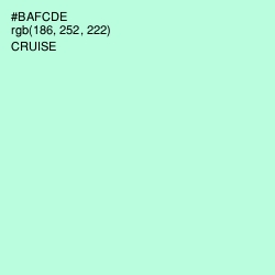 #BAFCDE - Cruise Color Image