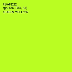 #BAFD22 - Green Yellow Color Image