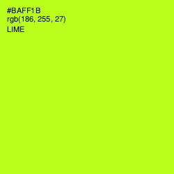 #BAFF1B - Lime Color Image