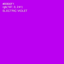 #BB00F1 - Electric Violet Color Image