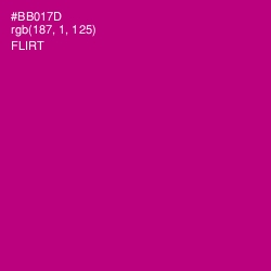 #BB017D - Flirt Color Image