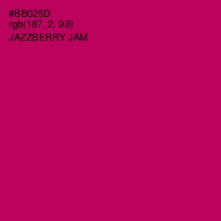 #BB025D - Jazzberry Jam Color Image