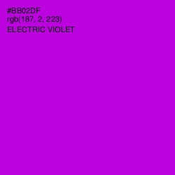 #BB02DF - Electric Violet Color Image