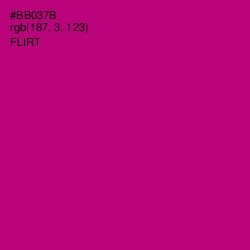 #BB037B - Flirt Color Image