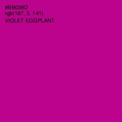 #BB038D - Violet Eggplant Color Image