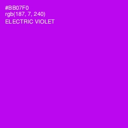 #BB07F0 - Electric Violet Color Image