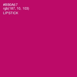 #BB0A67 - Lipstick Color Image