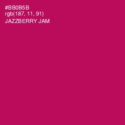 #BB0B5B - Jazzberry Jam Color Image