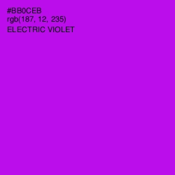 #BB0CEB - Electric Violet Color Image