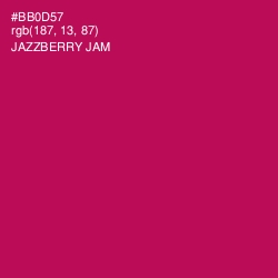 #BB0D57 - Jazzberry Jam Color Image