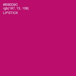 #BB0D6C - Lipstick Color Image