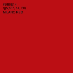 #BB0E14 - Milano Red Color Image