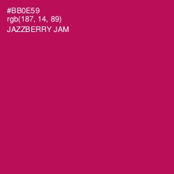 #BB0E59 - Jazzberry Jam Color Image