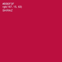 #BB0F3F - Shiraz Color Image