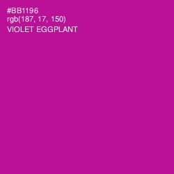 #BB1196 - Violet Eggplant Color Image