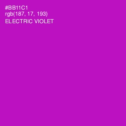 #BB11C1 - Electric Violet Color Image