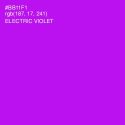 #BB11F1 - Electric Violet Color Image