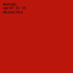 #BB160C - Milano Red Color Image