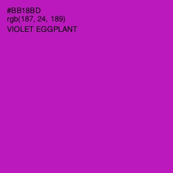 #BB18BD - Violet Eggplant Color Image