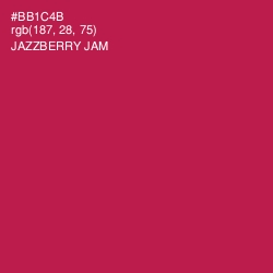 #BB1C4B - Jazzberry Jam Color Image