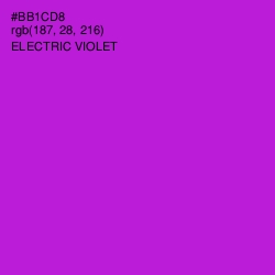 #BB1CD8 - Electric Violet Color Image