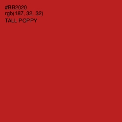 #BB2020 - Tall Poppy Color Image