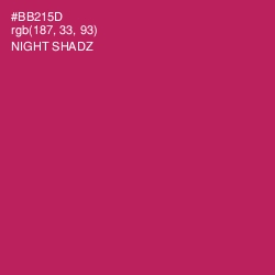 #BB215D - Night Shadz Color Image