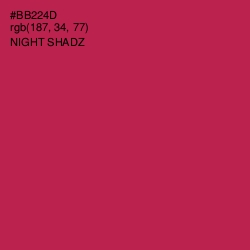 #BB224D - Night Shadz Color Image