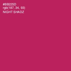 #BB225D - Night Shadz Color Image