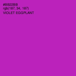 #BB22BB - Violet Eggplant Color Image