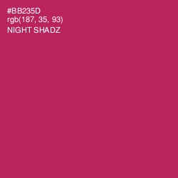 #BB235D - Night Shadz Color Image