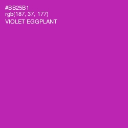 #BB25B1 - Violet Eggplant Color Image