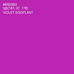 #BB25B2 - Violet Eggplant Color Image