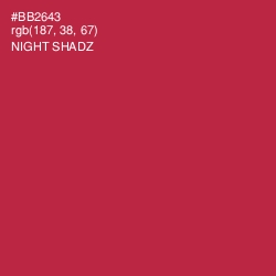 #BB2643 - Night Shadz Color Image