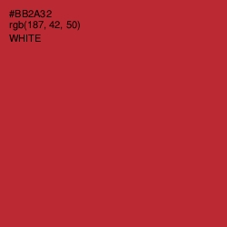 #BB2A32 - Well Read Color Image