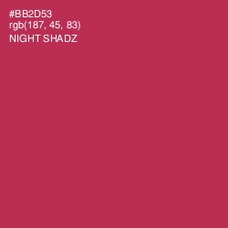 #BB2D53 - Night Shadz Color Image
