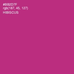 #BB2D7F - Hibiscus Color Image