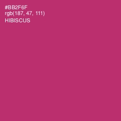 #BB2F6F - Hibiscus Color Image