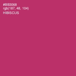 #BB3068 - Hibiscus Color Image